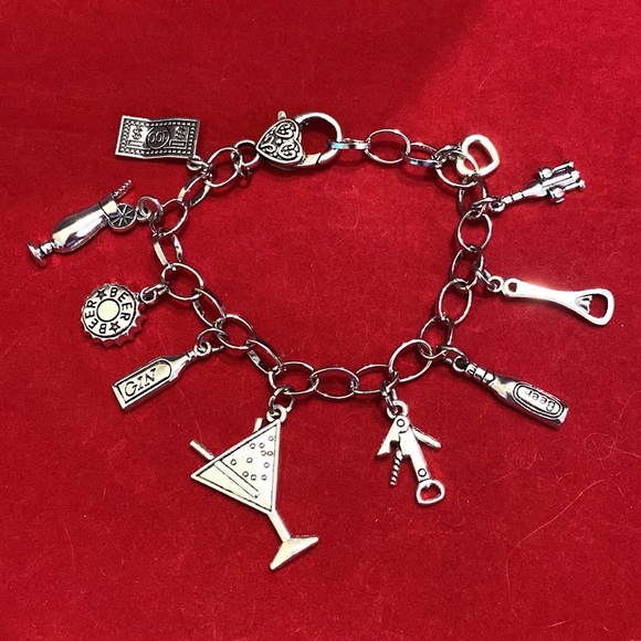 Bartender Charm Bracelet Bar Themed Charms - Picture 6 of 6